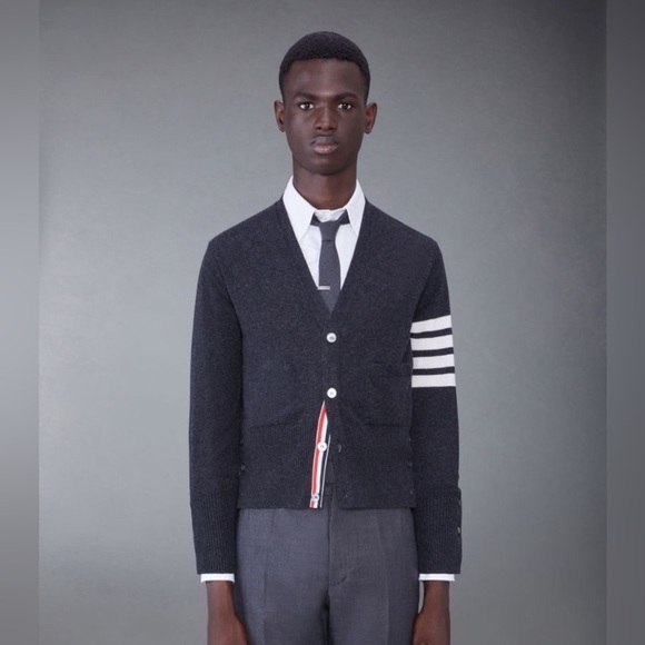THOM BROWNE 4-bar Cardigan 1/ Men’s S - Picture 1 of 12
